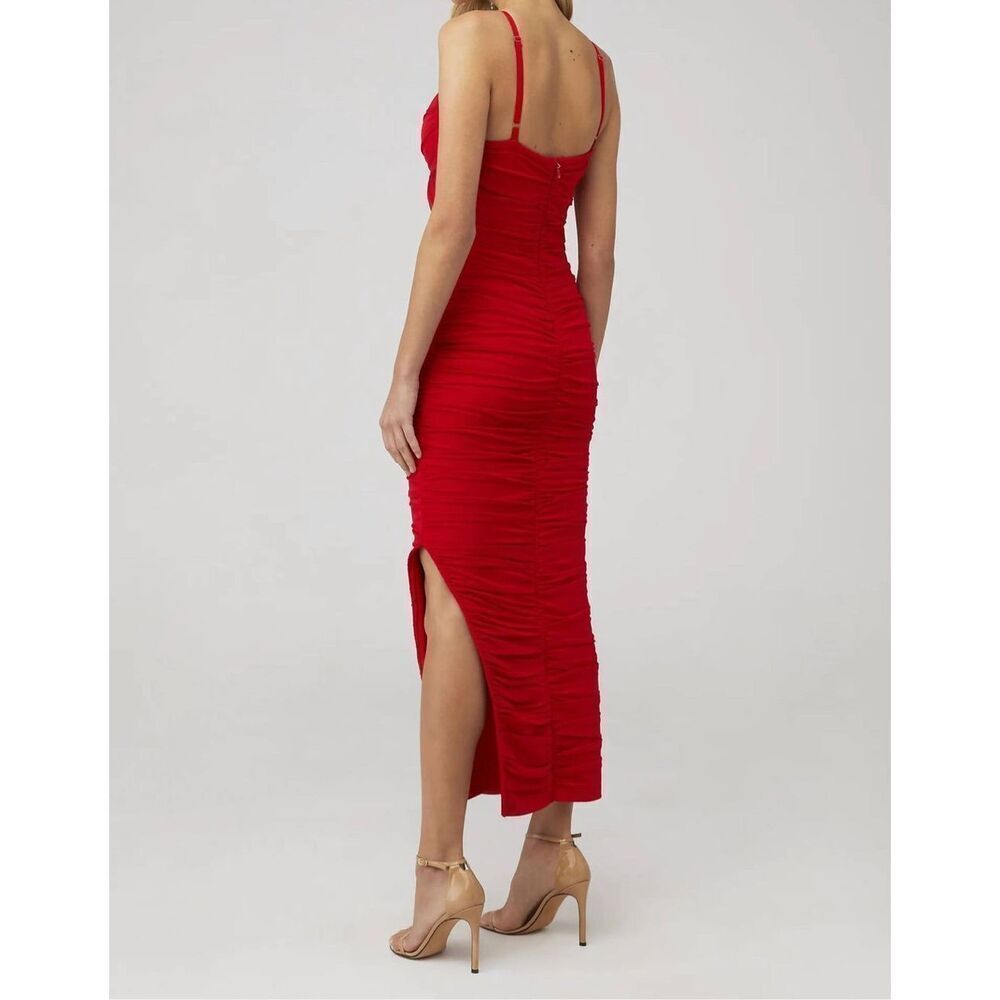Elliatt Pippa Midi Dress in Red Cocktal Birthday valentine size S NWT$250 - Picture 2 of 7